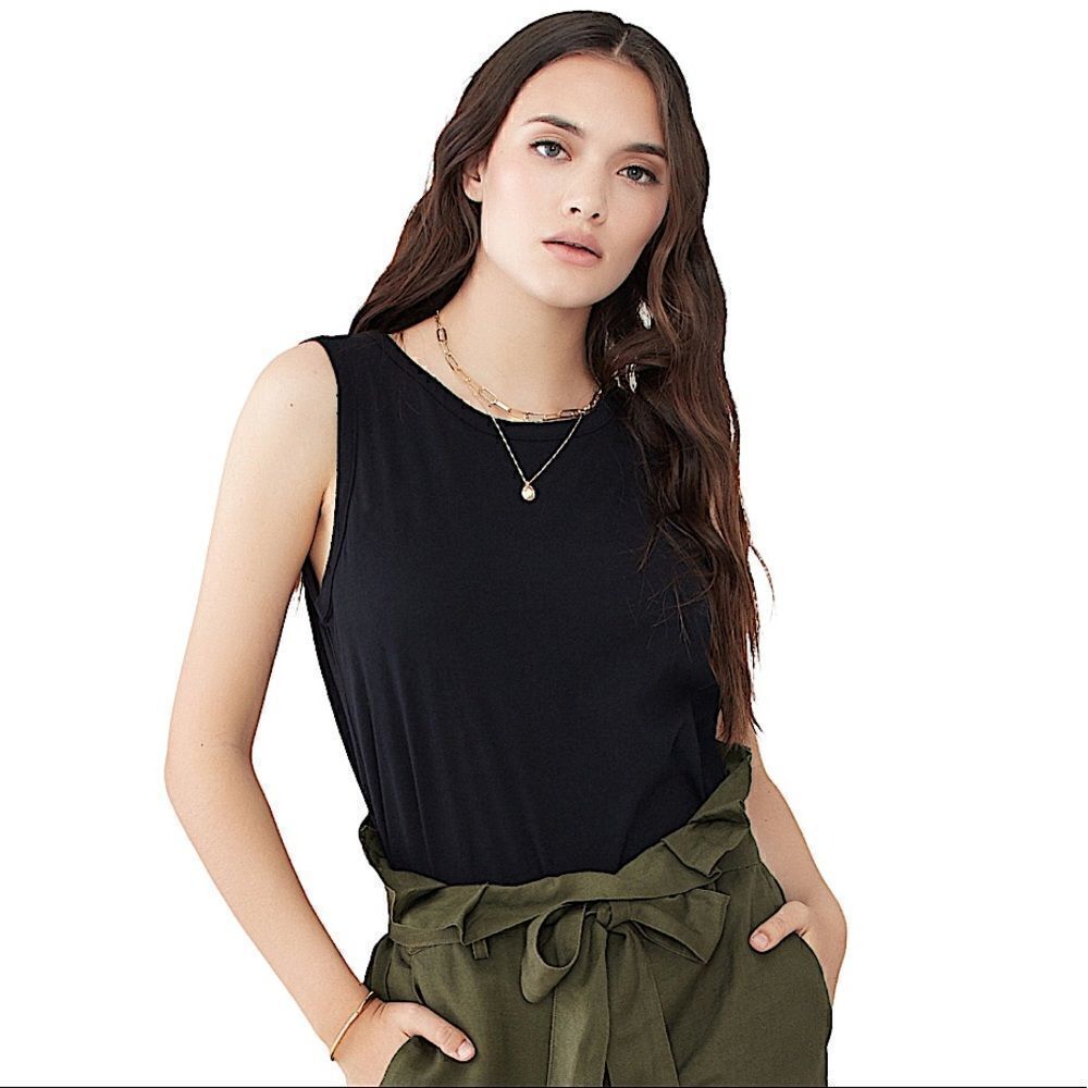 N:PHILANTHROPY Black Edith Tank  